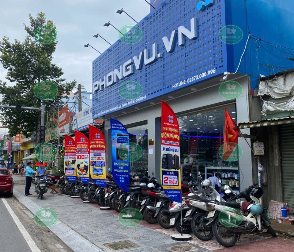 cờ phướn cánh buồm phong vũ