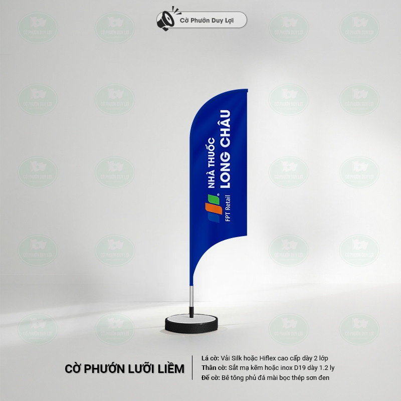 Cờ Phướn Lưỡi Liềm - Nhà thuốc Long Châu